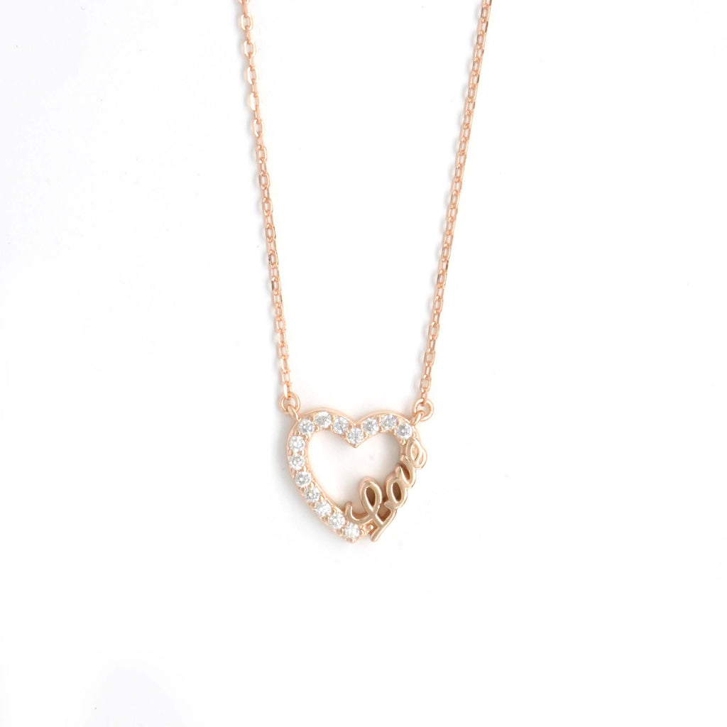 Buy Heart Love Chain 925 Sterling Silver jewellery Pendant
