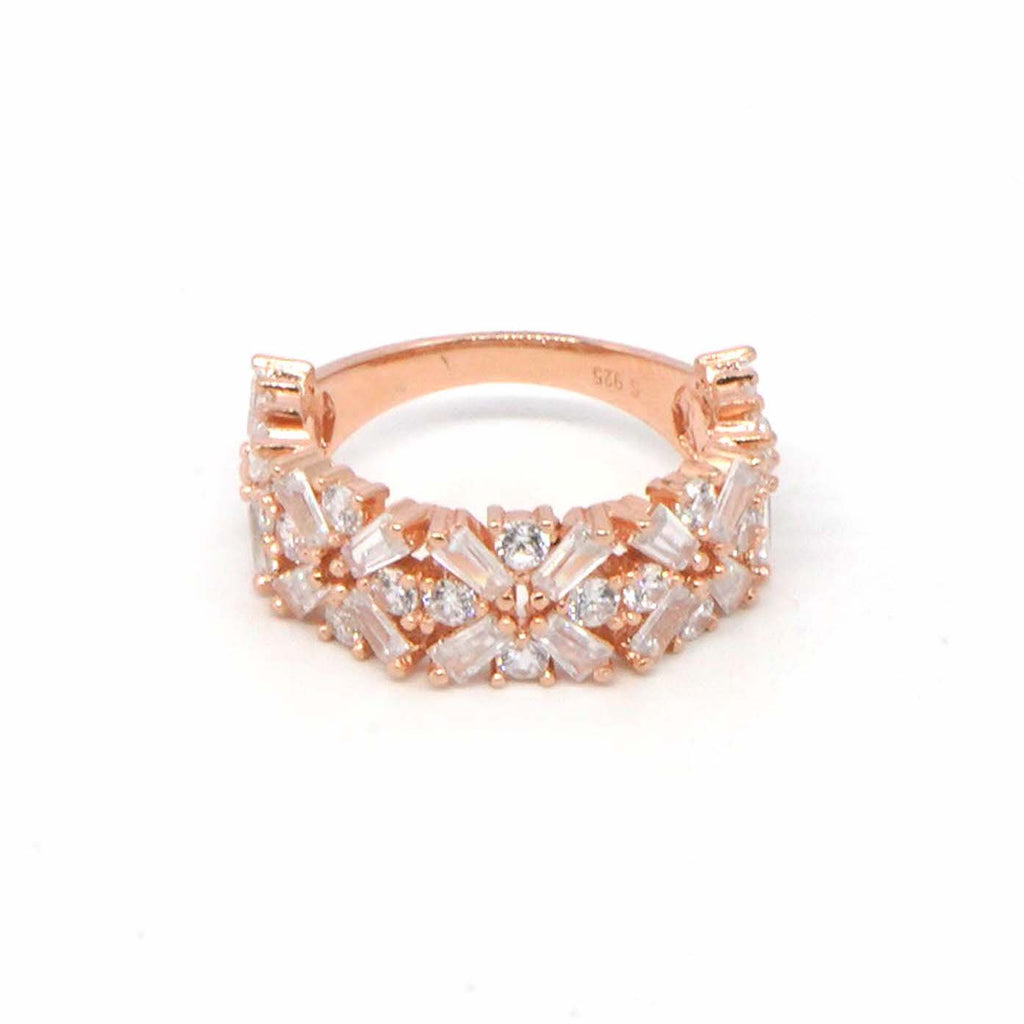 925 Sterling Silver Rose Gold Ring