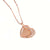 Buy 925 Sterling Silver jewellery Double Heart Rose Gold Chain Pendant for women