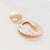 Buy a Rose Gold with Swan Shaped Hanging 925 Sterling Silver Stud