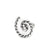 RITI-  Sterling Silver Oxy Half Circle Nose Ring - Auriann
