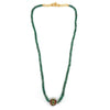 Buy Emerald Necklace with Kundan 925 Sterling Silver jewellery