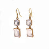 Buy Crepe Citrine Dangle Earring 925 Sterling Silver Jewellery for women