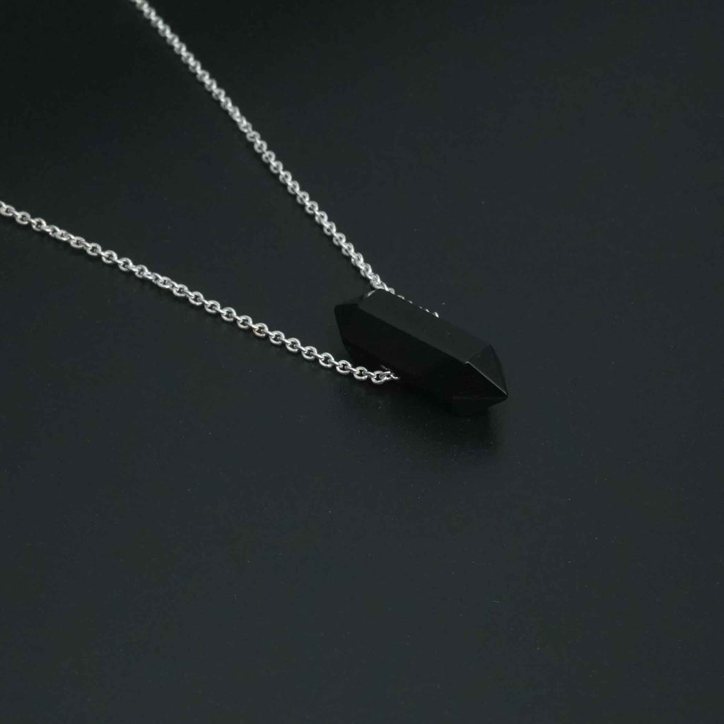 Buy Jet Stone Pendant with 925 Sterling Silver jewellery  Chain
