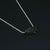 Buy 925 Sterling Silver Natural Black Obsidian Crystal Pendant Jewellery with chain