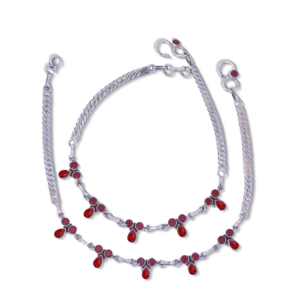 Buy Must Have Ruby Anklet 925 Sterling Silver jewellery