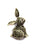 RITI- Oxidised Sterling Silver Solid Rabbit Brooch - Auriann