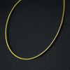 925 Sterling Silver Antique Gold Plated Reflective Chain