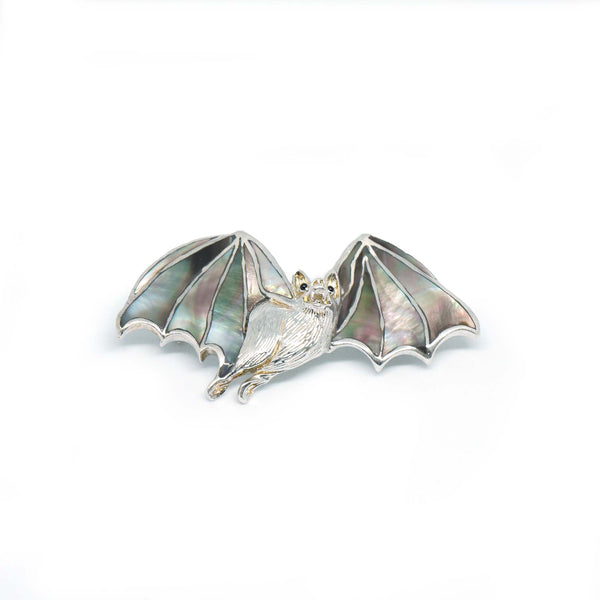 Buy 925 Sterling Silver Jewellery Bat Brooch