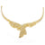 Buy Gold Plated Reflective Necklace with Earrings 925 Sterling Silver jewellery