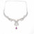 Buy Antique Ruby Necklace With Earrings 925 Sterling Silver Jewellery for women
