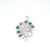 Buy Multicolour Peacock Pendant 925 Sterling Silver jewellery With earrings