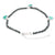 Buy Hanging Green Heart 925 Sterling Silver jewellery Anklet