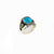 Buy Men's Om Ring with Blue Stone 925 Sterling Silver jewellery