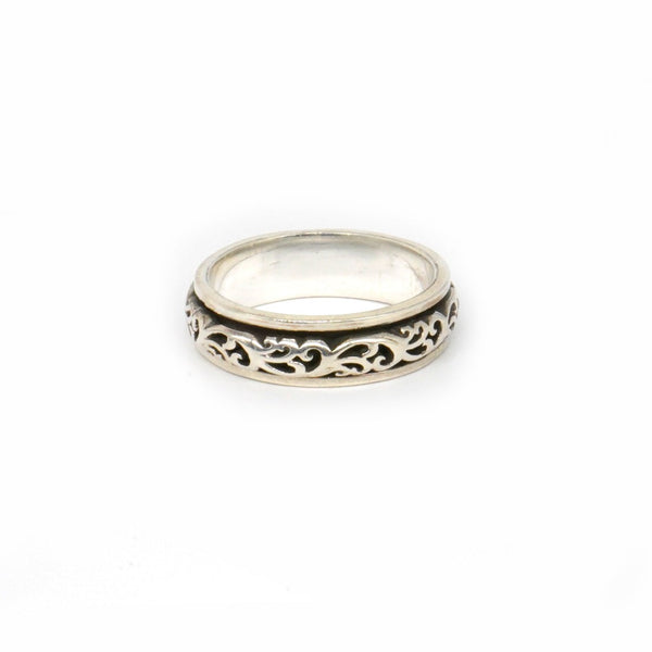 Buy 925 Sterling Silver jewellery Oxidised Leger Ring
