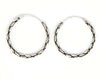 RITI- 925 Sterling Silver Oxidised Hoop Earring