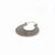 Buy Oxidised Matte Hoop 925 Sterling Silver Earring