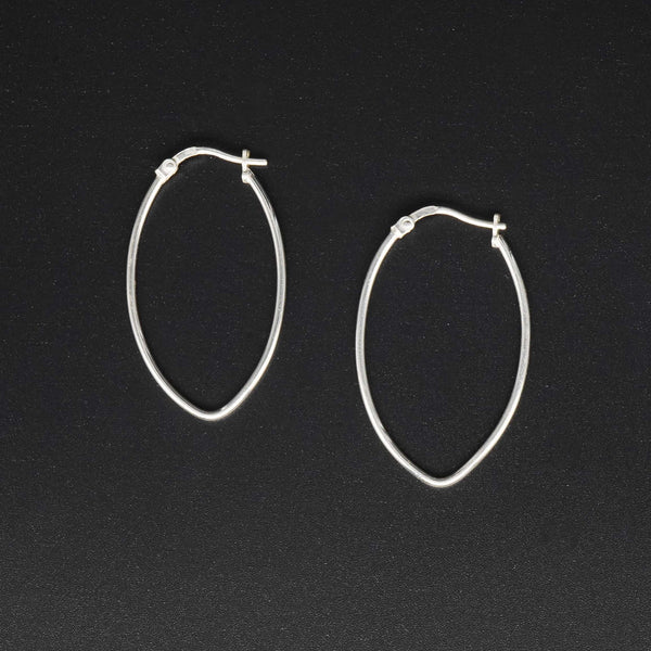Buy Oval Shaped Hoop 925 sterling silver Earring