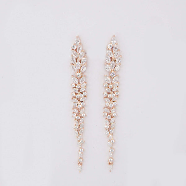 Buy 925 Sterling Silver JewelleryCubic Zirconia Drop Stud Earring for women