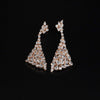 Buy CZ Rose Gold Hanging Stud 925 Sterling Silver jewellery for women