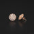 Buy  Solitaire  Rose Gold Stud with 925 Sterling Silver Earrring
