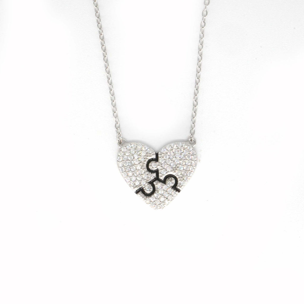 Buy Charming Heart Pendant with Chain 925 Sterling Silver jewellery