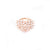 Buy a Rose Gold Heart 925 Sterling Silver Ring