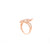 925 Sterling Silver Rose Gold Pointer Ring