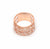 925 Sterling Silver Rose Gold Round Ring