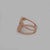 925 Sterling Silver Rose Gold Channel Ring