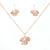 925 Sterling Silver Rose Gold Necklace