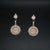 925 Sterling Silver Round Pendant With Earring