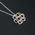 925 Sterling Silver Box Necklace with Earring
