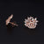 Buy Antique  CZ Rose Gold Stud 925 Sterling Silver Jewellery for women