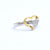 Buy 925 Sterling Silver jewellery Gold Plated Fancy Love Ring for women