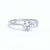 Sterling Silver Single  pointer CZ Stone Ring - Auriann