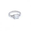 Sterling Silver Cubic Zirconia 3 Stone Ring - Auriann