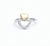 Sterling Silver Stylish Double Heart Ring - Auriann