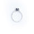 Sterling Silver Single Pointer Blue Stone Ring - Auriann