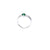 Sterling Silver Rhodium Emerald Ring - Auriann