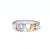 Sterling Silver Gold Plated Fancy Love Ring - Auriann