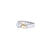 Sterling Silver Unisex Gold Plated Solitaire Ring - Auriann