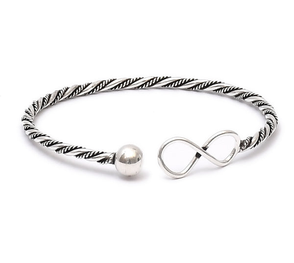 RITI- Sterling Silver Ethnic Designer Oxidised Bracelet - Auriann