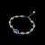 Silver Aqua Stone CZ Necklace Set with Ring & Bracelet - Auriann