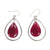 Buy Ruby Hanging Earring 925 Sterling Silver jewellery for women