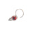 RITI- 925 Sterling Silver Oxidised Red Zircon Nose Ring