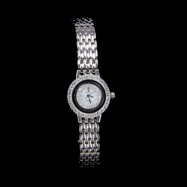 Buy 925 Sterling Silver jewellery CZ Round Watch for women
