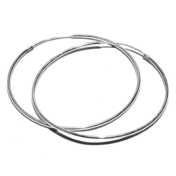 Large Silver Hoop Earring - Auriann