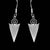 RITI- Oxidised Sterling Silver Cone Shaped Drop  Earrings - Auriann