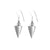 RITI- Oxidised Sterling Silver Cone Shaped Drop  Earrings - Auriann